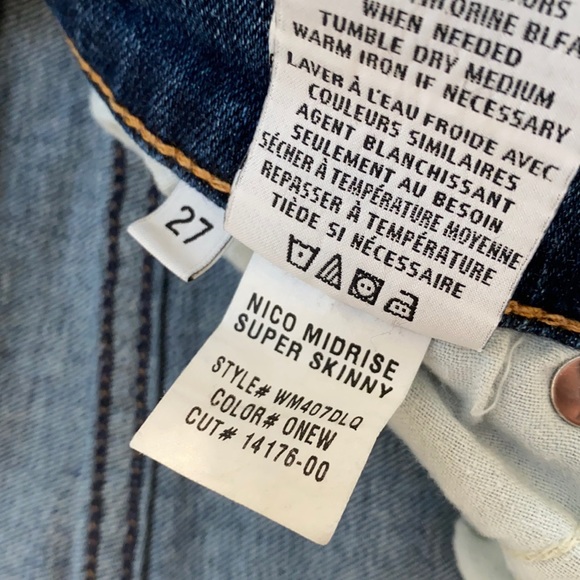 Hudson Jeans - Nico Midrise Super Skinny - Size 27 - Picture 9 of 9